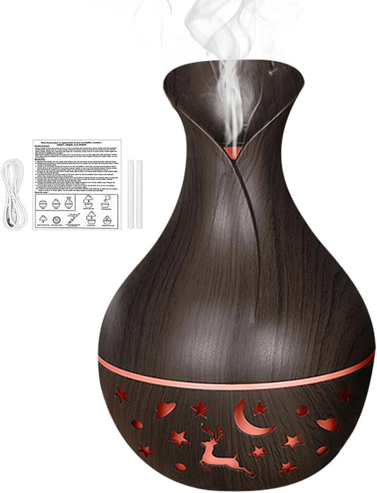 Aromatherapy Diffuser, Fragrance Humidifier, LED Aromatherapy Diffuser, Aromatherapy Mist Diffuser with Fragrance Humidifier and Colored LED Lighting for Bedroom, Living Room